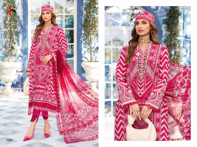 Maria B MPrint 24 Vol 2 By Deepsy EMbroidery Cotton Pakistani Suit Wholesalers In Delhi
